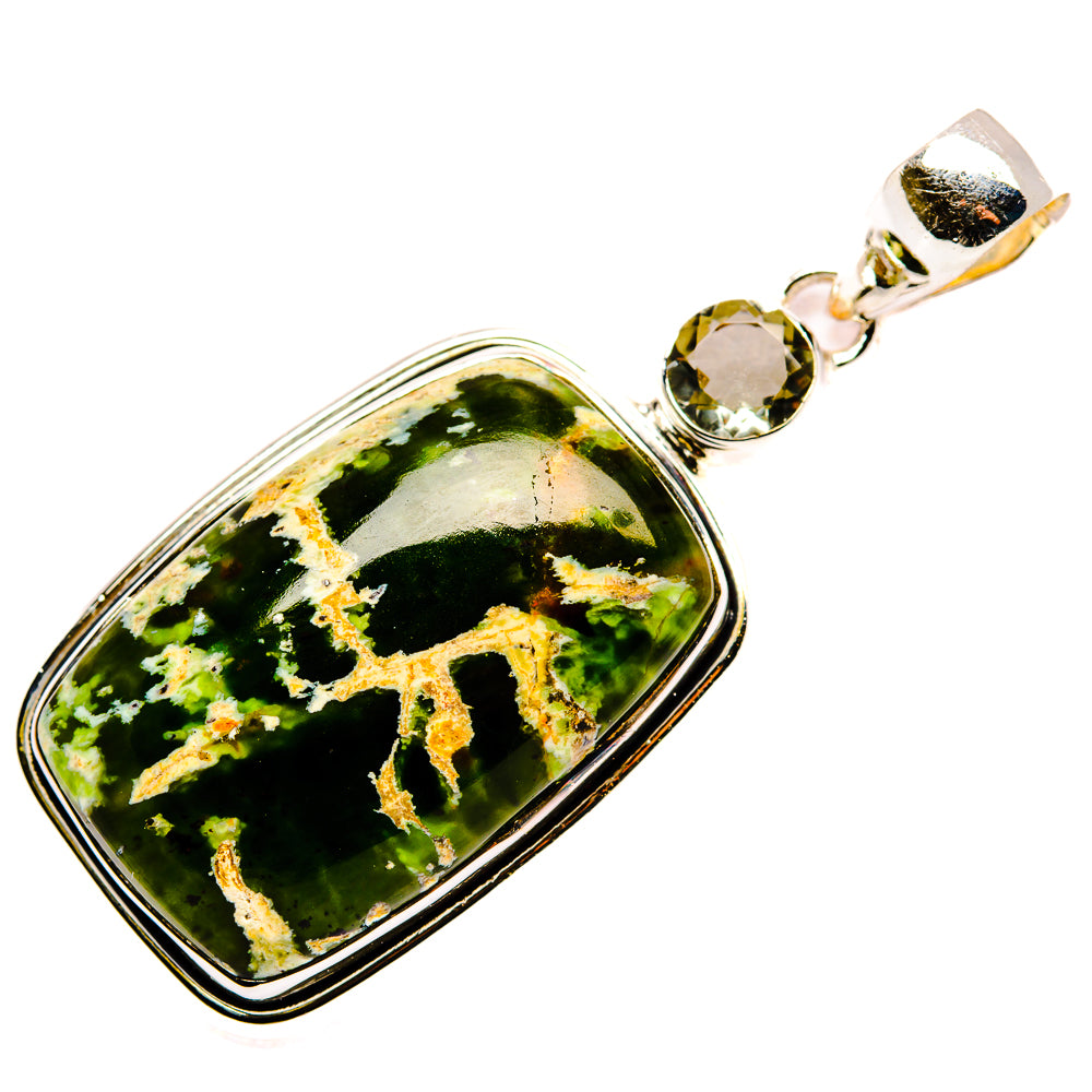 Rainforest Opal, Green Amethyst Pendants handcrafted by Ana Silver Co - PD36201 - Photo 2