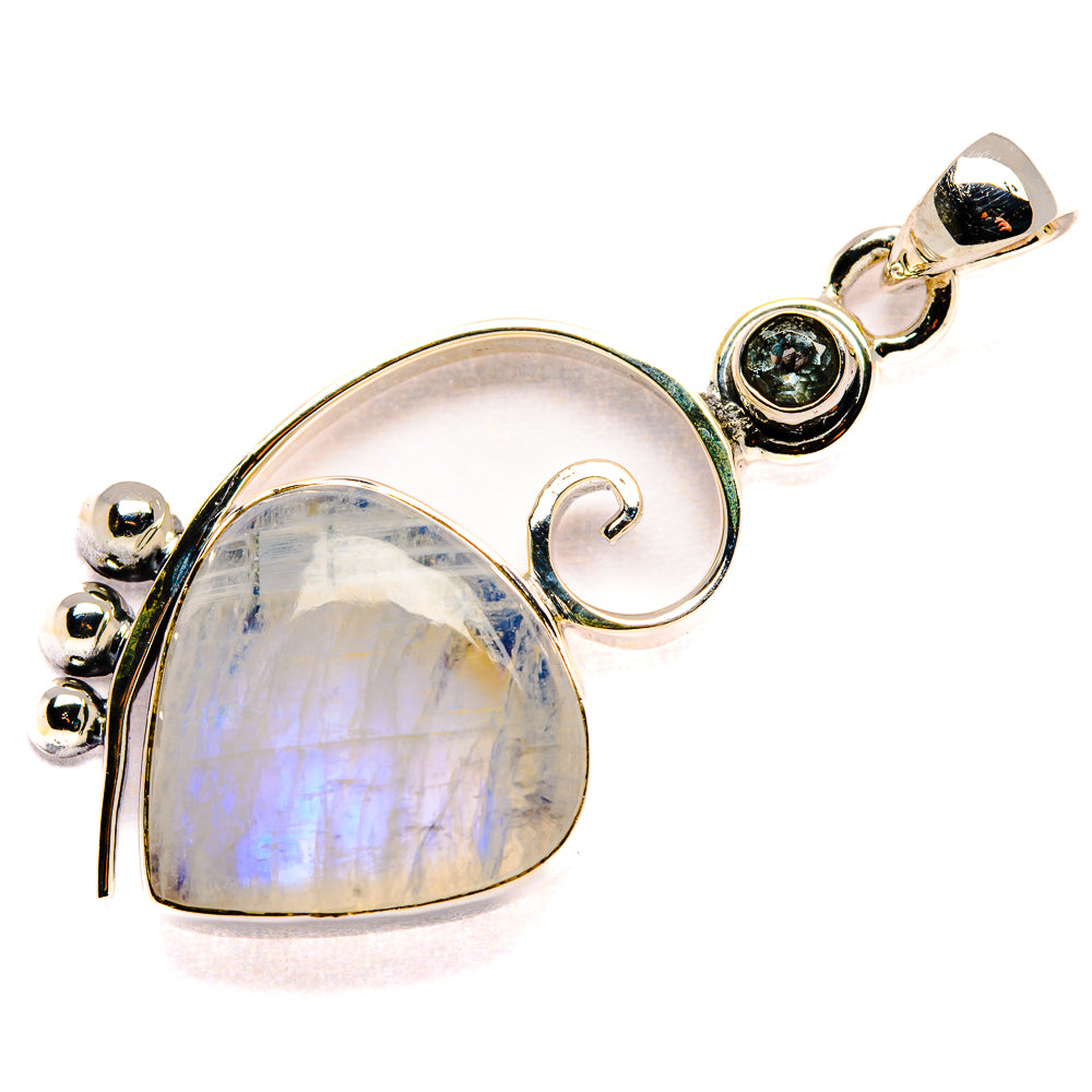 Rainbow Moonstone Pendants handcrafted by Ana Silver Co - PD36209 - Photo 2