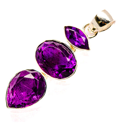 Amethyst Pendants handcrafted by Ana Silver Co - PD36217 - Photo 2