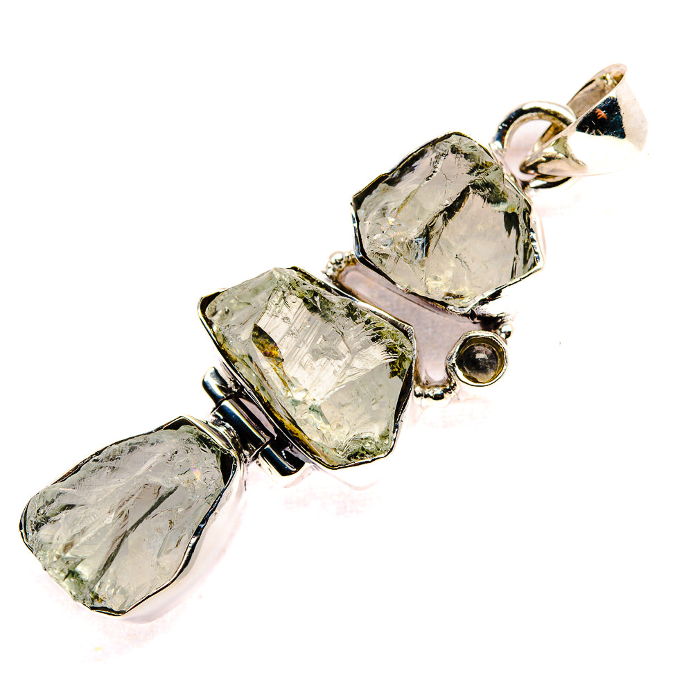 Herkimer Diamond, Blue Topaz, Rainbow Moonstone Pendants handcrafted by Ana Silver Co - PD36219 - Photo 2