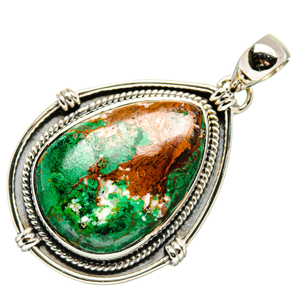 Chrysocolla Pendants handcrafted by Ana Silver Co - PD36251 - Photo 2