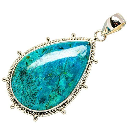 Chrysocolla Pendants handcrafted by Ana Silver Co - PD36254 - Photo 2