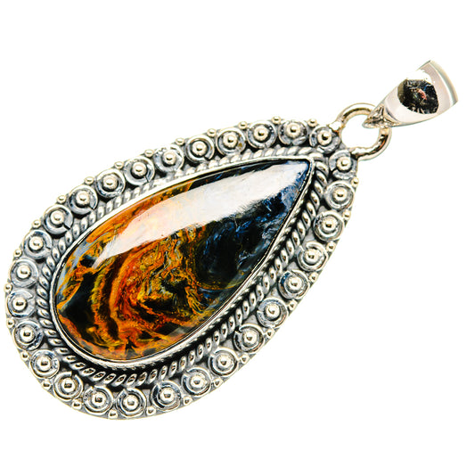 Golden Pietersite Pendants handcrafted by Ana Silver Co - PD36262 - Photo 2
