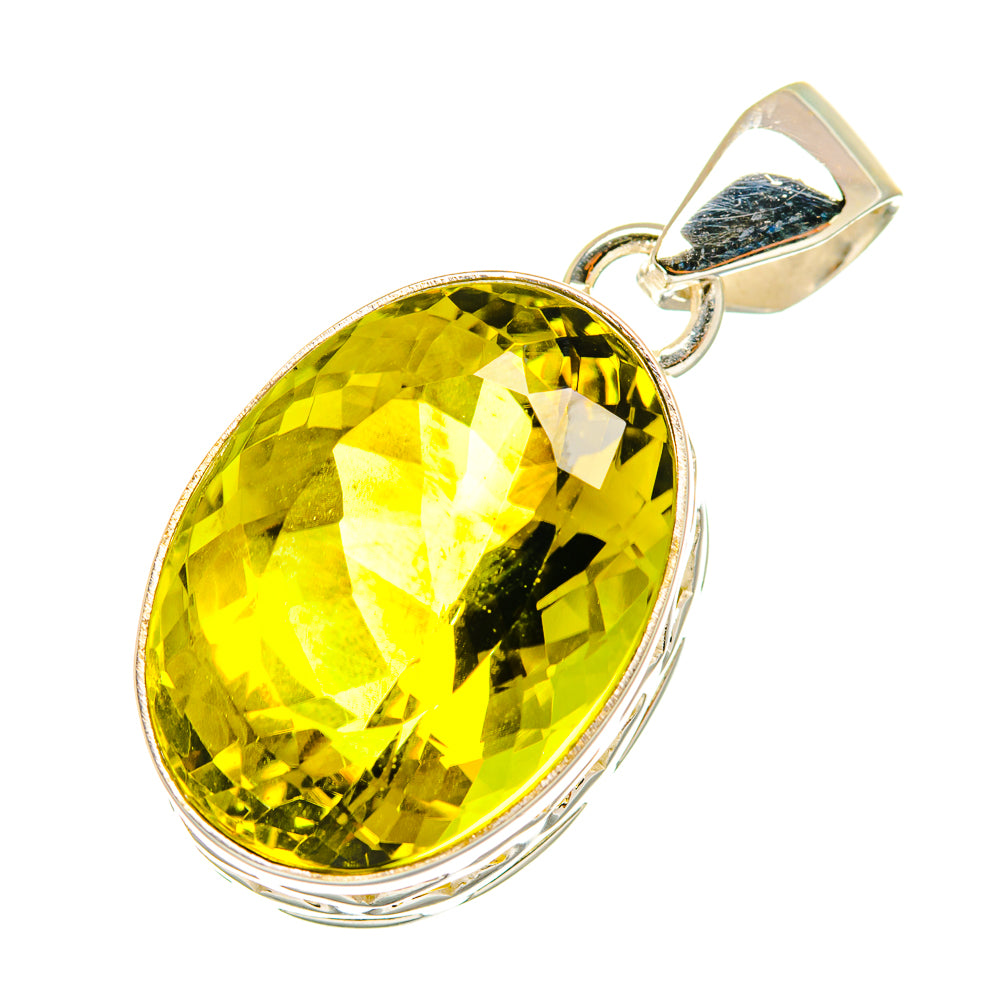 Olive Quartz Pendants handcrafted by Ana Silver Co - PD3629