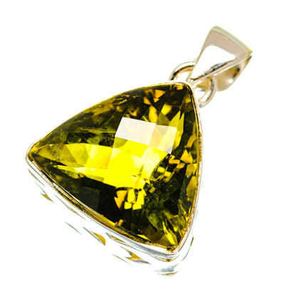 Olive Quartz Pendants handcrafted by Ana Silver Co - PD3630
