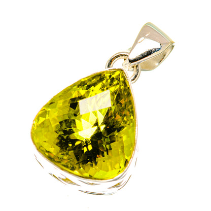 Olive Quartz Pendants handcrafted by Ana Silver Co - PD3631