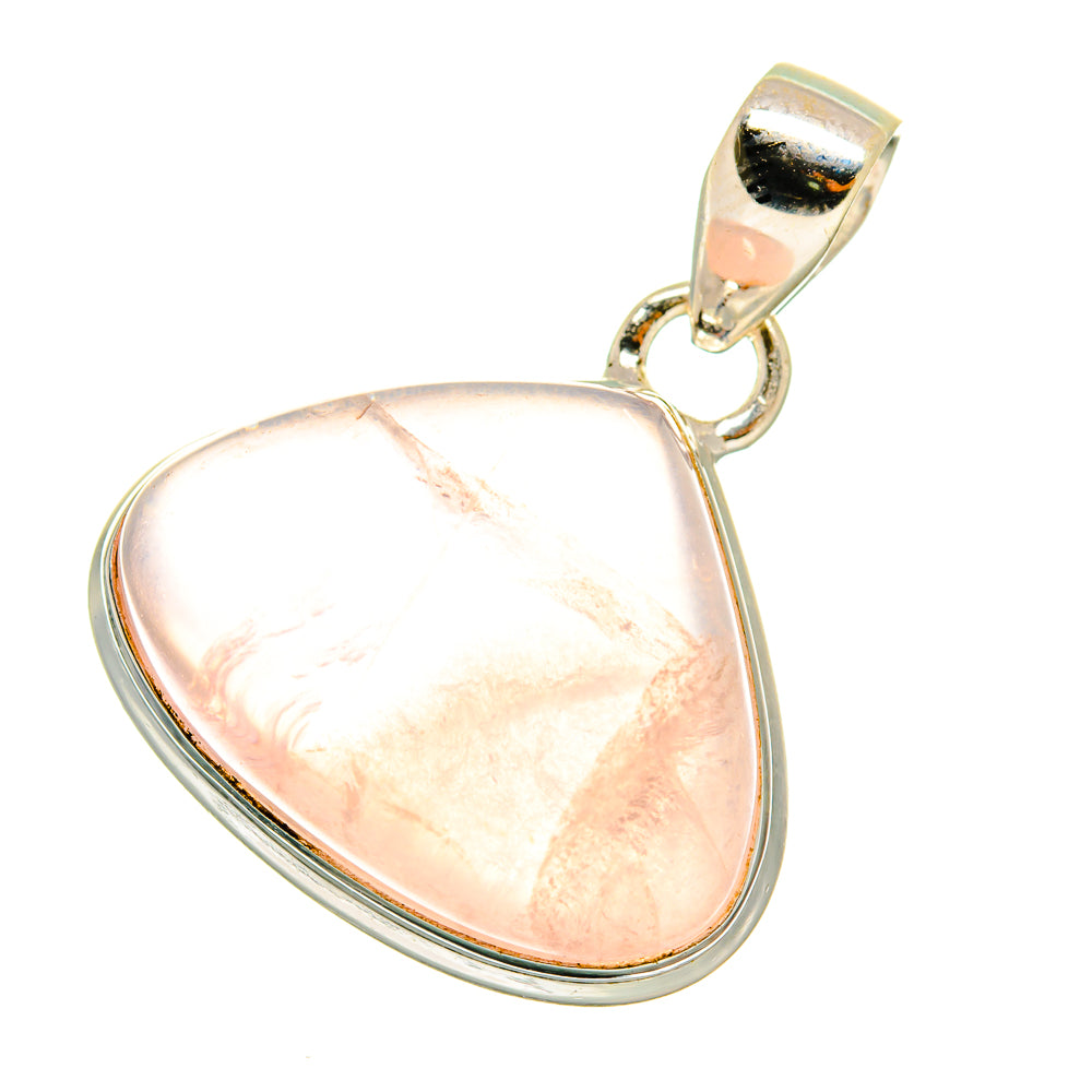Rose Quartz Pendants handcrafted by Ana Silver Co - PD3634