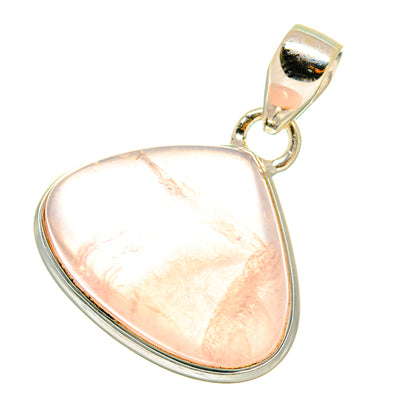 Rose Quartz Pendants handcrafted by Ana Silver Co - PD3634