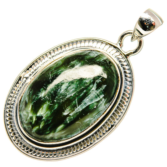 Seraphinite Pendants handcrafted by Ana Silver Co - PD36386 - Photo 2