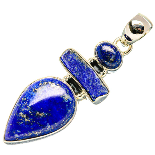 Lapis Lazuli Pendants handcrafted by Ana Silver Co - PD36391 - Photo 2