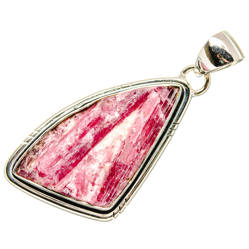 Pink Tourmaline In Quartz Pendants handcrafted by Ana Silver Co - PD36395 - Photo 2