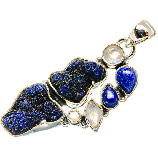 Lapis Lazuli, Rainbow Moonstone Pendants handcrafted by Ana Silver Co - PD36398 - Photo 2