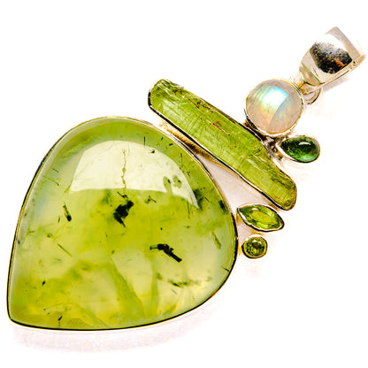 Prehnite, Peridot, Rainbow Moonstone Pendants handcrafted by Ana Silver Co - PD36418 - Photo 2