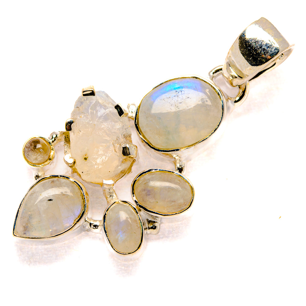 Rainbow Moonstone Pendants handcrafted by Ana Silver Co - PD36434 - Photo 2