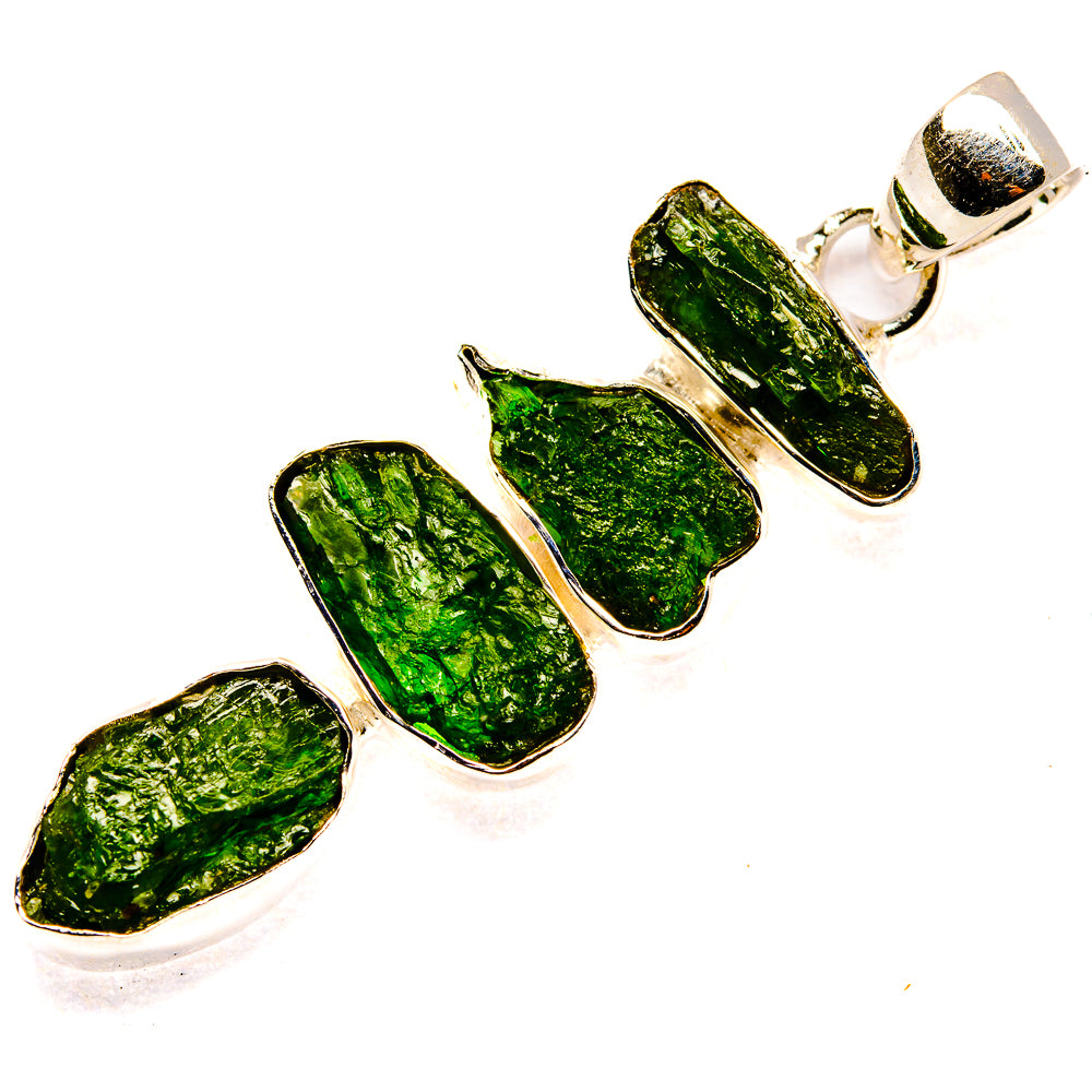 Chrome Diopside Pendants handcrafted by Ana Silver Co - PD36448 - Photo 2
