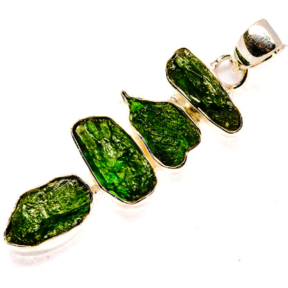 Chrome Diopside Pendants handcrafted by Ana Silver Co - PD36448 - Photo 2
