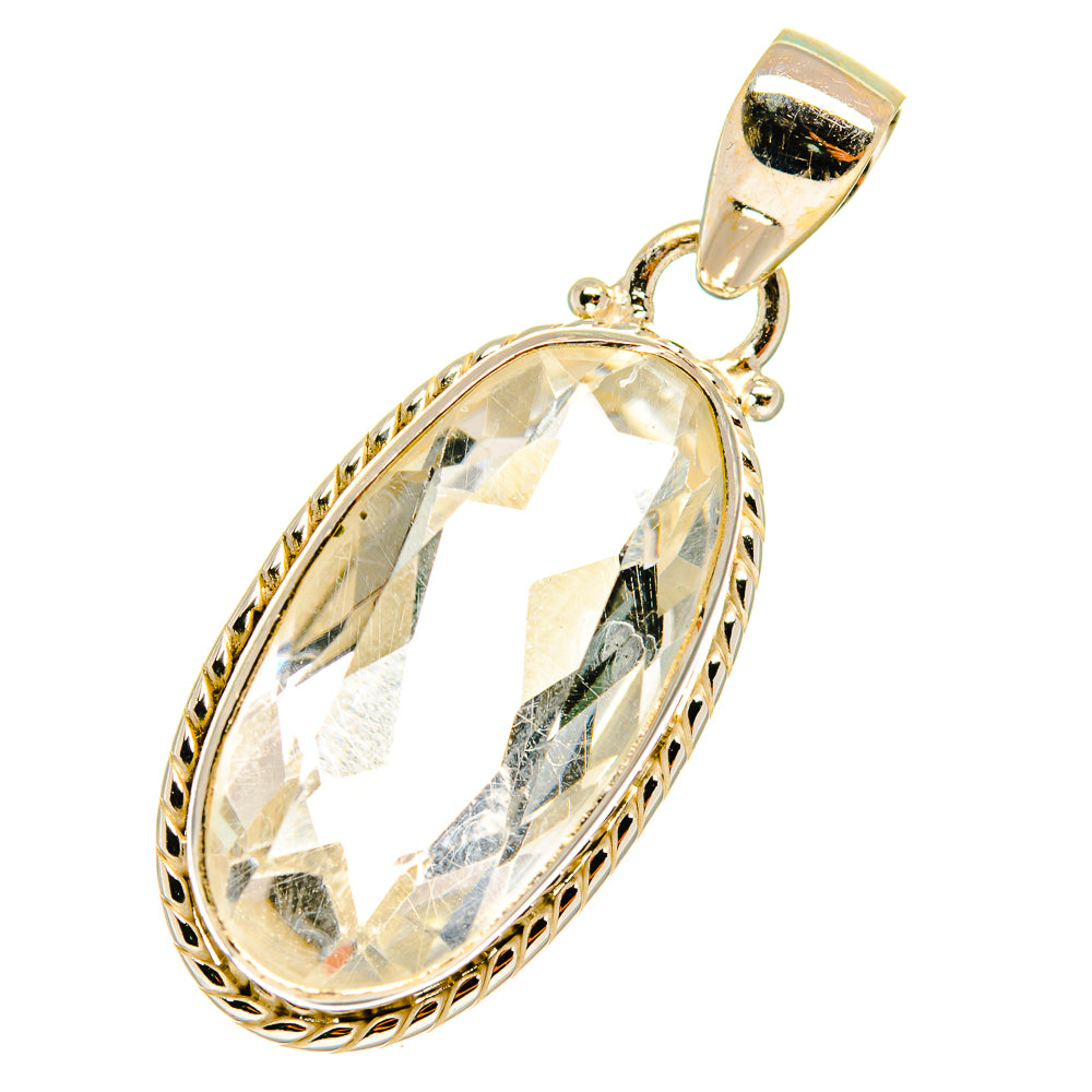 White Quartz Pendants handcrafted by Ana Silver Co - PD3645