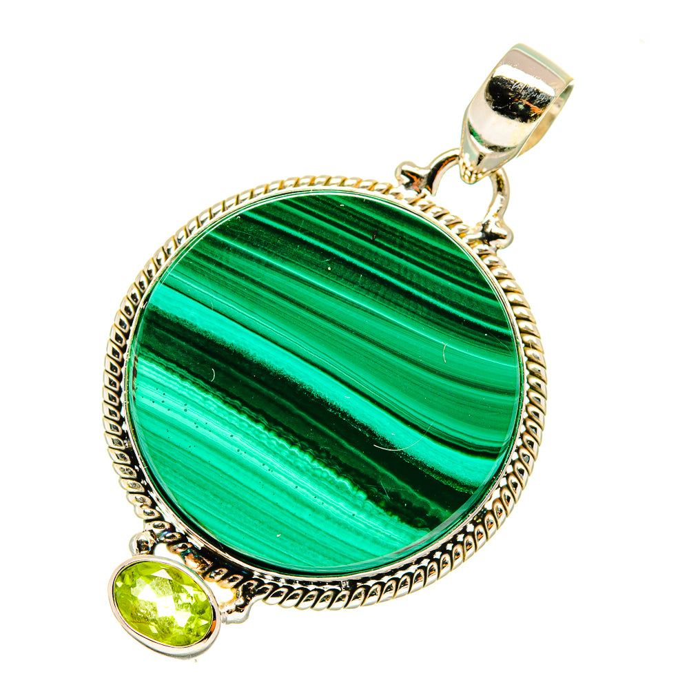 Malachite Pendants handcrafted by Ana Silver Co - PD3647