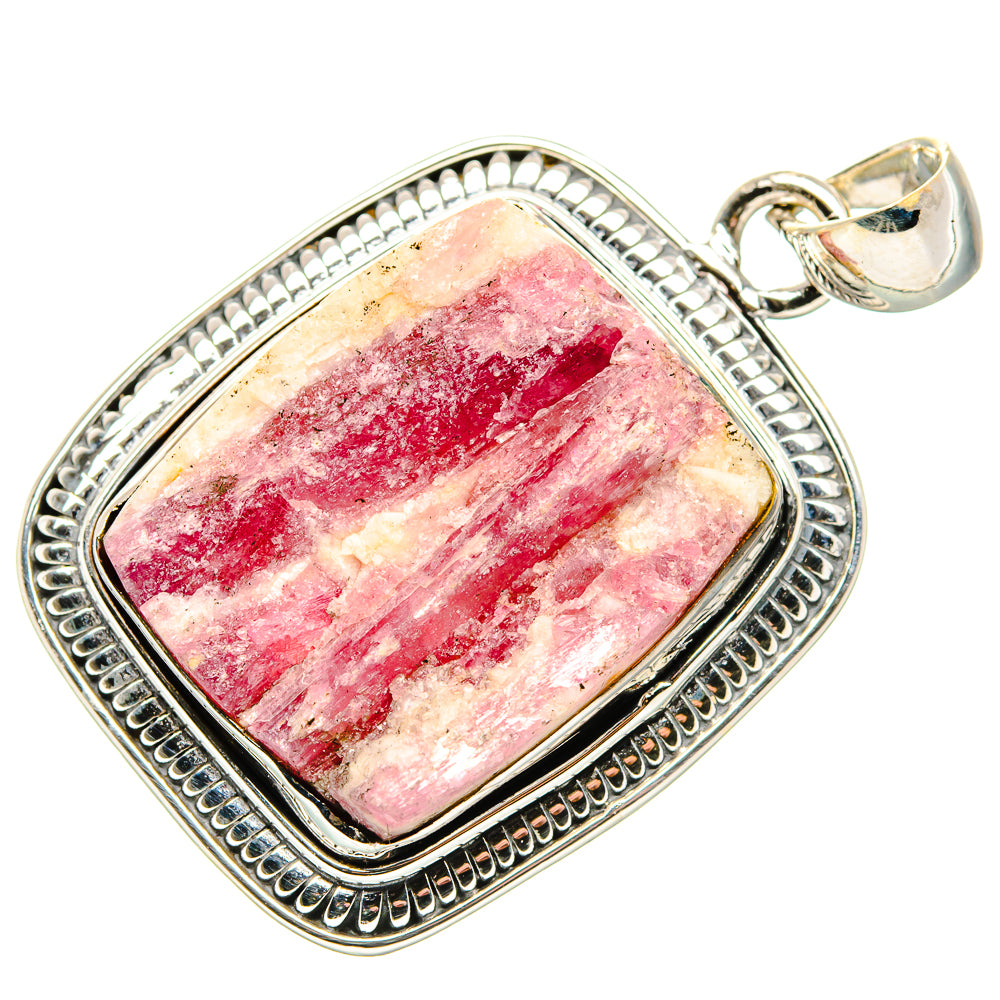 Pink Tourmaline In Quartz Pendants handcrafted by Ana Silver Co - PD36472 - Photo 2