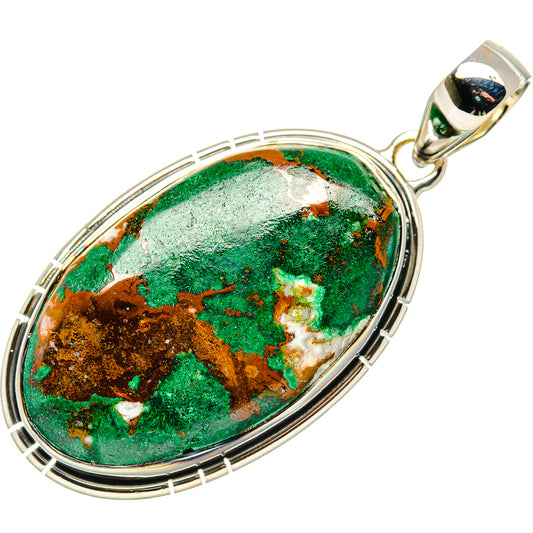 Malachite Pendants handcrafted by Ana Silver Co - PD36480 - Photo 2