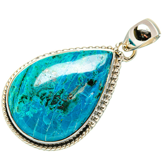 Chrysocolla Pendants handcrafted by Ana Silver Co - PD36482 - Photo 2