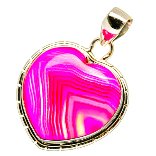 Pink Botswana Agate Pendants handcrafted by Ana Silver Co - PD3650