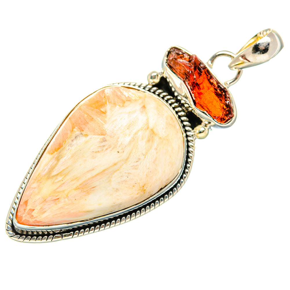 Scolecite Pendants handcrafted by Ana Silver Co - PD36503 - Photo 2
