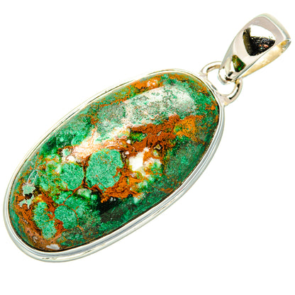 Malachite Pendants handcrafted by Ana Silver Co - PD36509 - Photo 2
