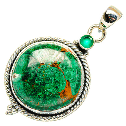 Malachite Pendants handcrafted by Ana Silver Co - PD36515 - Photo 2
