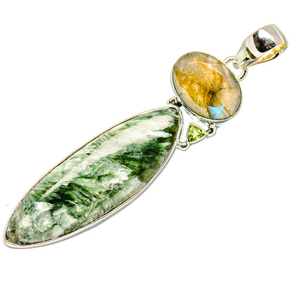 Seraphinite Pendants handcrafted by Ana Silver Co - PD36523 - Photo 2