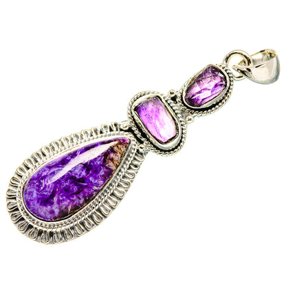 Charoite Pendants handcrafted by Ana Silver Co - PD36525 - Photo 2
