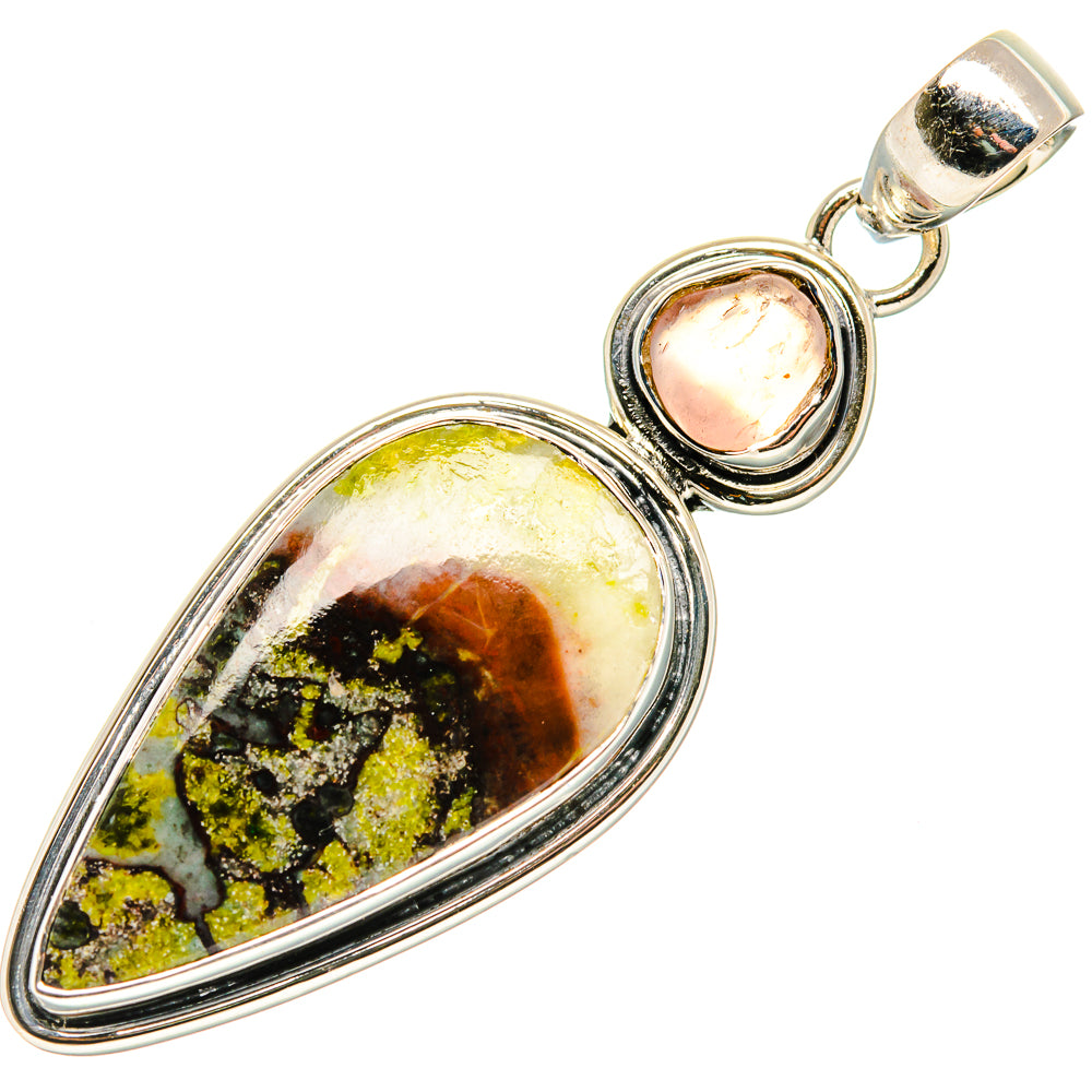 Rainforest Jasper Pendants handcrafted by Ana Silver Co - PD36528 - Photo 2