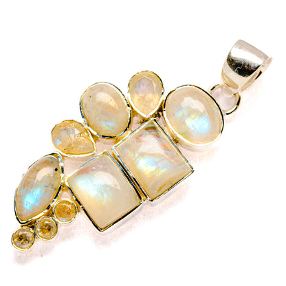 Rainbow Moonstone Pendants handcrafted by Ana Silver Co - PD36549 - Photo 2
