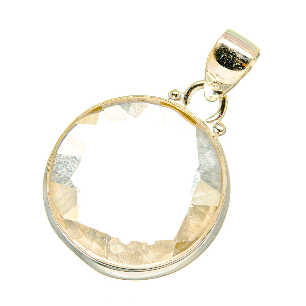White Quartz Pendants handcrafted by Ana Silver Co - PD3655
