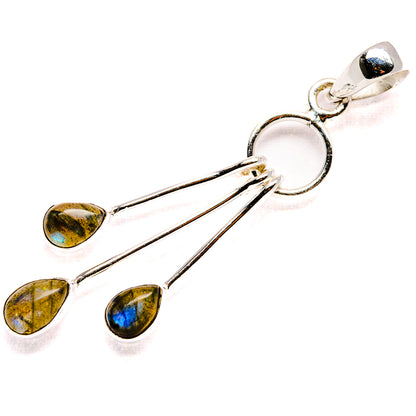 Labradorite Pendants handcrafted by Ana Silver Co - PD36555 - Photo 2