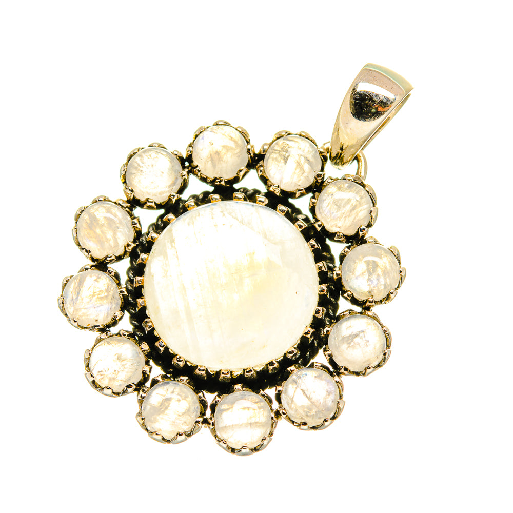 Rainbow Moonstone Pendants handcrafted by Ana Silver Co - PD3656