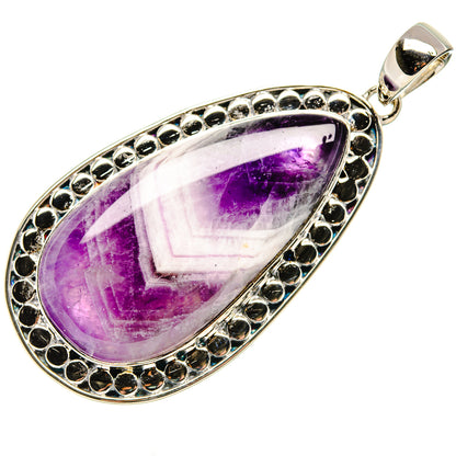 Chevron Amethyst Pendants handcrafted by Ana Silver Co - PD36561 - Photo 2
