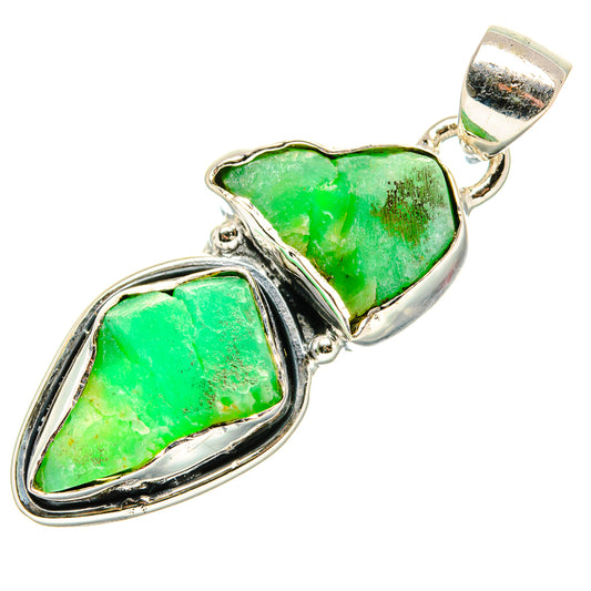 Chrysoprase Pendants handcrafted by Ana Silver Co - PD36574 - Photo 2