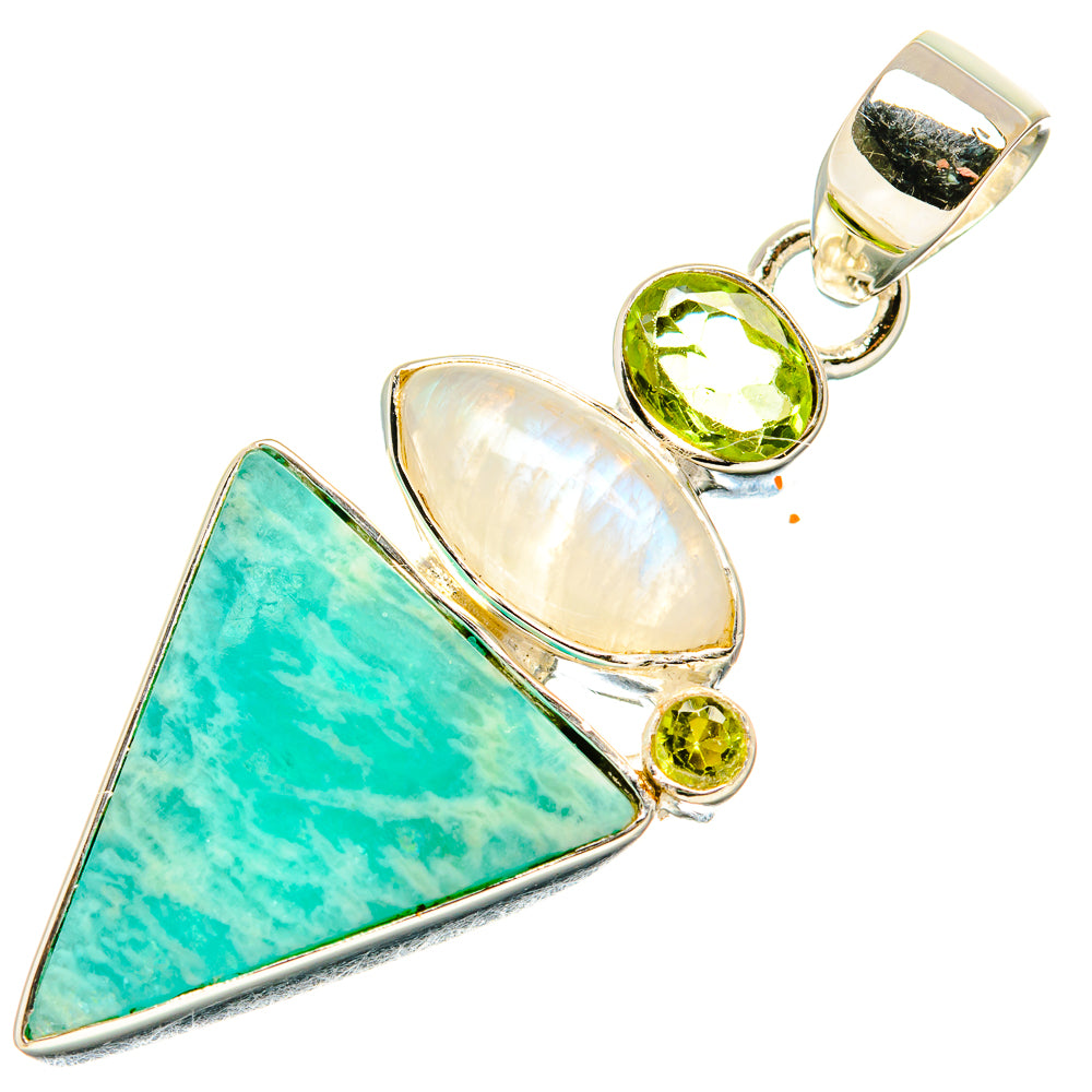 Amazonite Pendants handcrafted by Ana Silver Co - PD36590 - Photo 2