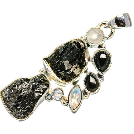 Black Tourmaline Pendants handcrafted by Ana Silver Co - PD36606 - Photo 2