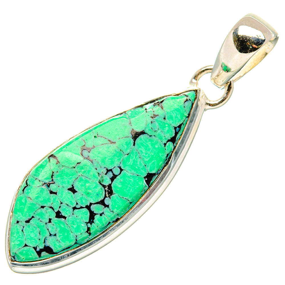 Tibetan Turquoise Pendants handcrafted by Ana Silver Co - PD36608 - Photo 2