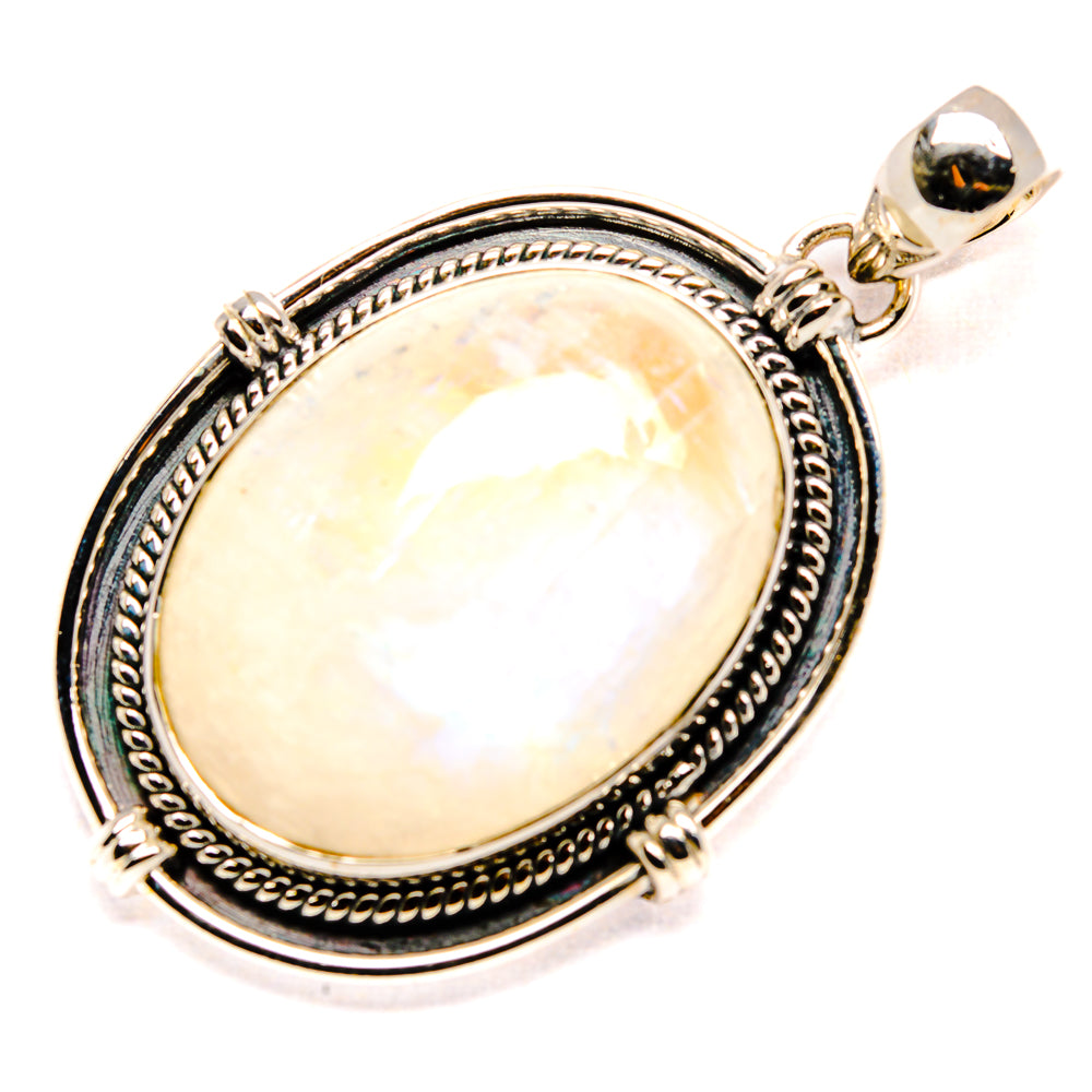 Rainbow Moonstone Pendants handcrafted by Ana Silver Co - PD36615 - Photo 2
