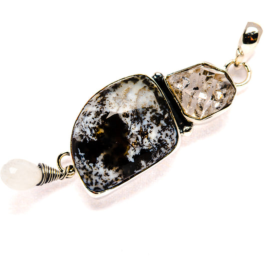 Dendritic Opal Pendants handcrafted by Ana Silver Co - PD36621 - Photo 2