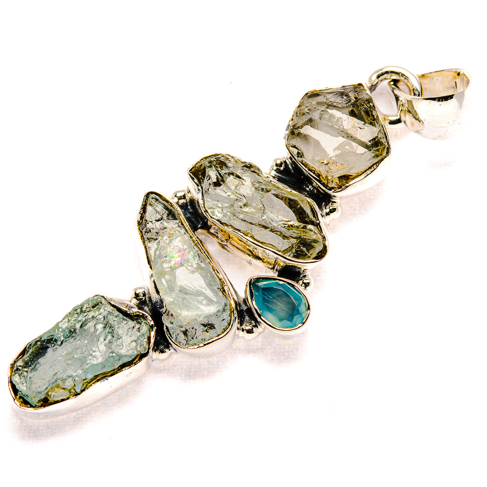 Aquamarine Pendants handcrafted by Ana Silver Co - PD36622 - Photo 2