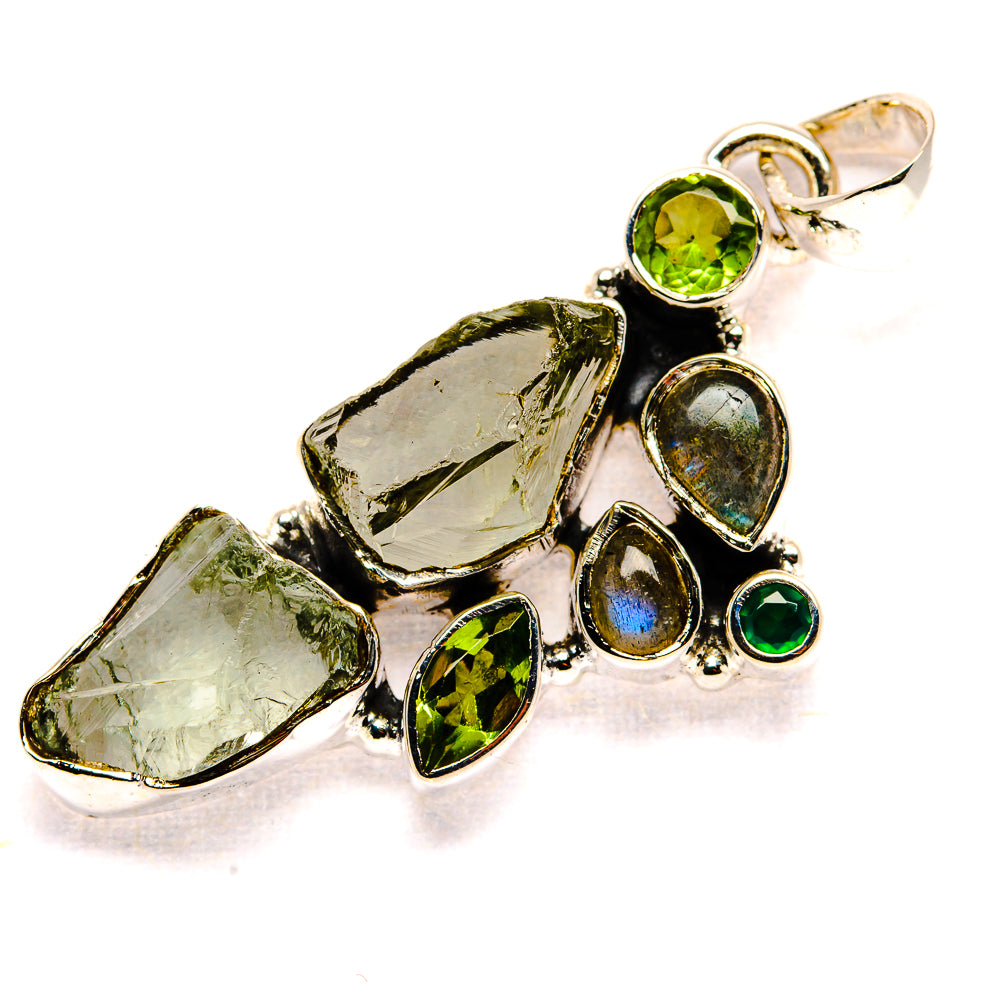 Green Amethyst Pendants handcrafted by Ana Silver Co - PD36639 - Photo 2