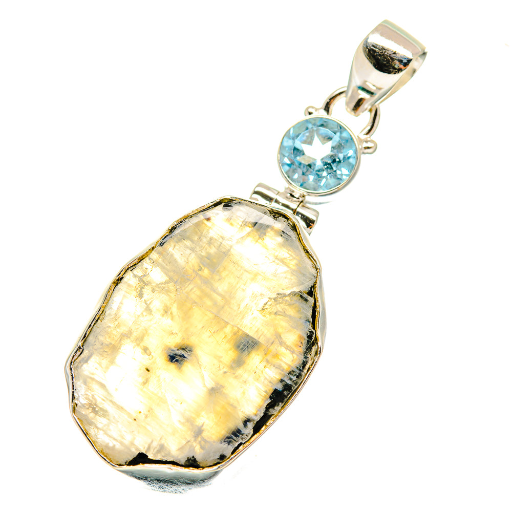 Rainbow Moonstone Pendants handcrafted by Ana Silver Co - PD3664