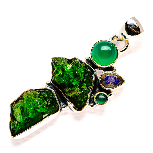 Chrome Diopside Pendants handcrafted by Ana Silver Co - PD36649 - Photo 2
