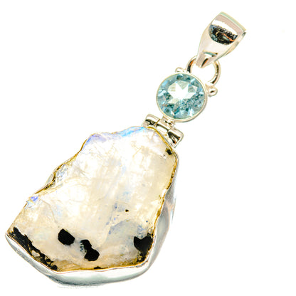 Rainbow Moonstone Pendants handcrafted by Ana Silver Co - PD3665