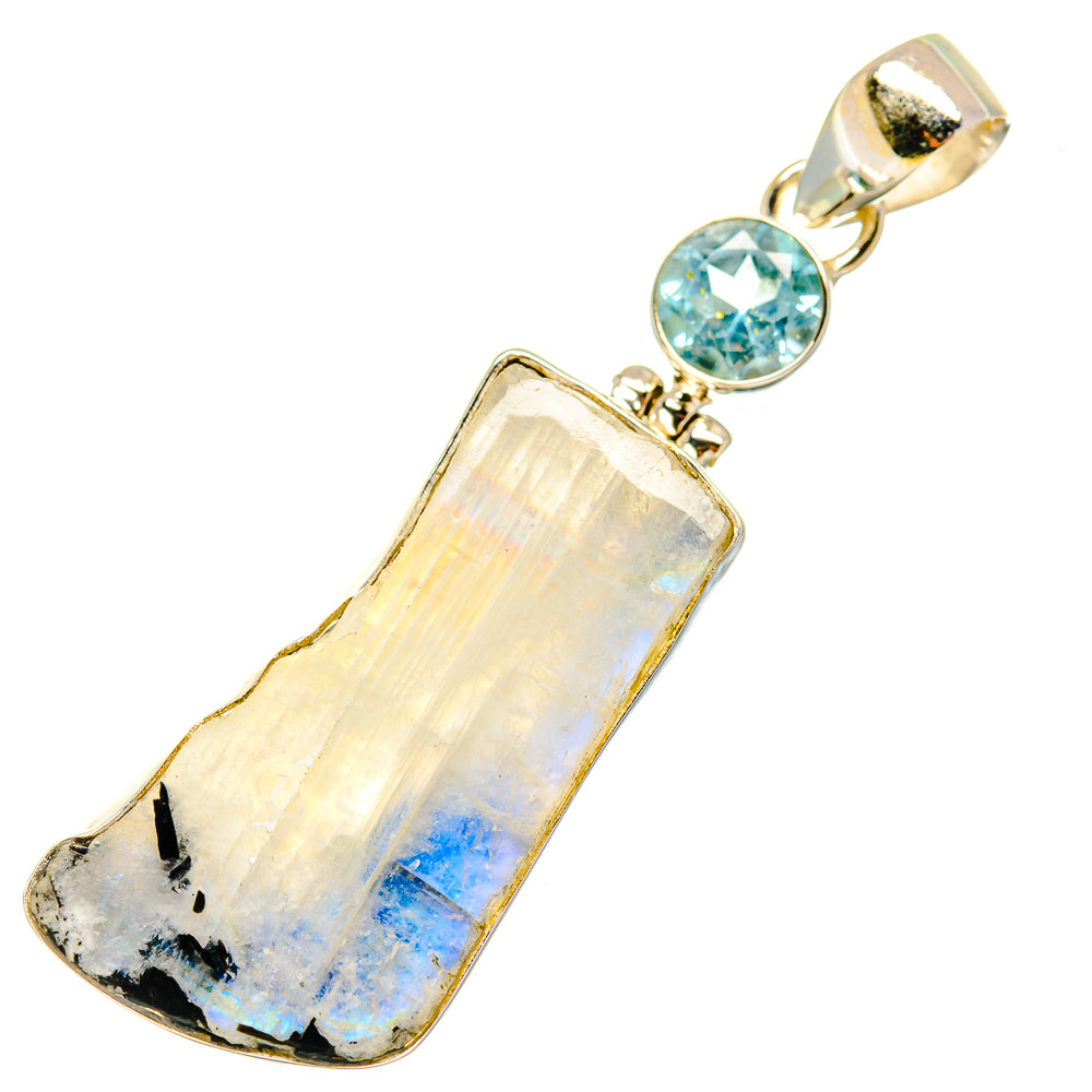 Rainbow Moonstone Pendants handcrafted by Ana Silver Co - PD3666