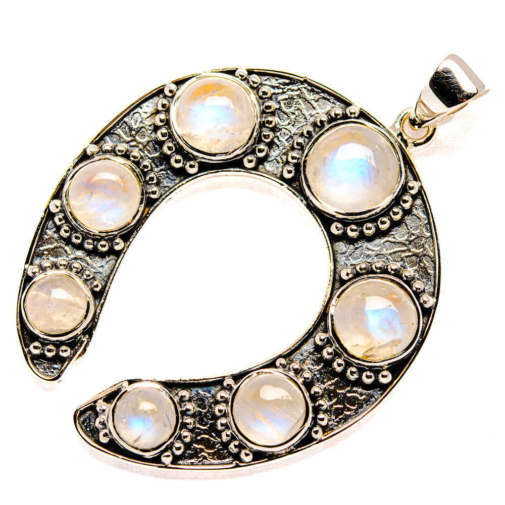 Rainbow Moonstone Pendants handcrafted by Ana Silver Co - PD36703 - Photo 2